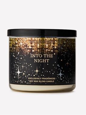 1) “INTO THE NIGHT” by B&BW/WB, 8-oz / 227 g, Single Wick Candle, NWT on base